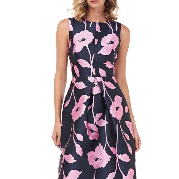 kay unger fit and flare dress